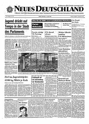 Neues Deutschland Online-Archiv vom 11.04.1967