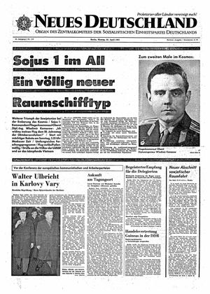 Neues Deutschland Online-Archiv on Apr 24, 1967