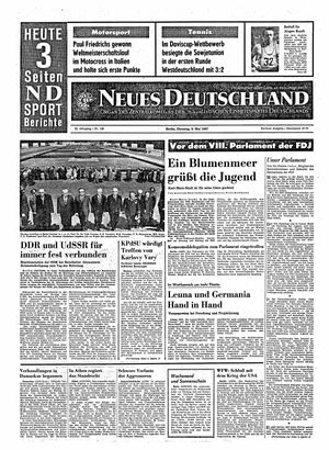 Neues Deutschland Online-Archiv vom 09.05.1967