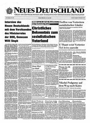 Neues Deutschland Online-Archiv vom 21.06.1967