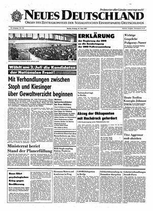 Neues Deutschland Online-Archiv vom 23.06.1967