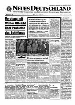 Neues Deutschland Online-Archiv vom 11.07.1967