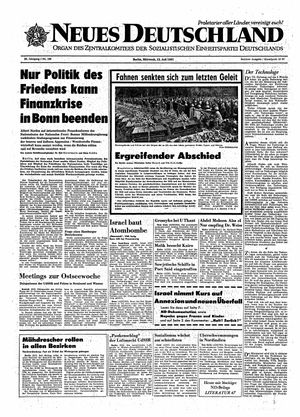 Neues Deutschland Online-Archiv vom 12.07.1967