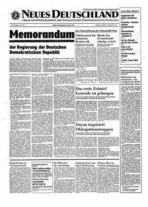 Neues Deutschland Online-Archiv vom 22.07.1967