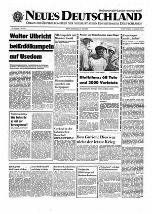 Neues Deutschland Online-Archiv vom 27.07.1967