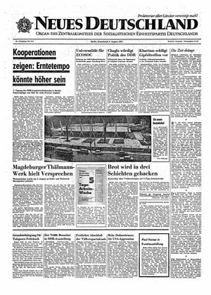 Neues Deutschland Online-Archiv vom 05.08.1967