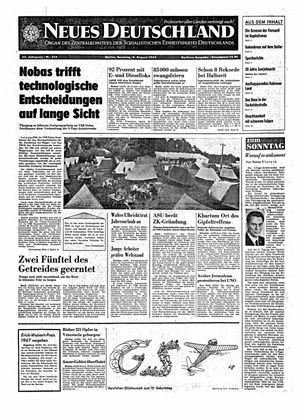Neues Deutschland Online-Archiv vom 06.08.1967