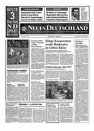Neues Deutschland Online-Archiv vom 07.08.1967