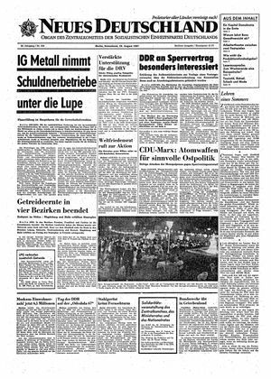Neues Deutschland Online-Archiv vom 26.08.1967