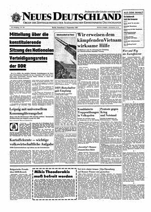 Neues Deutschland Online-Archiv vom 02.09.1967