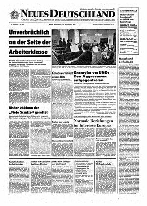 Neues Deutschland Online-Archiv vom 23.09.1967