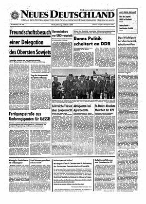 Neues Deutschland Online-Archiv on Oct 3, 1967