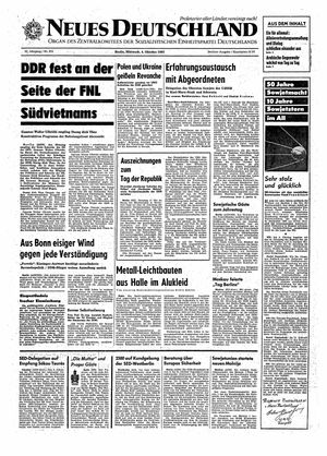 Neues Deutschland Online-Archiv vom 04.10.1967