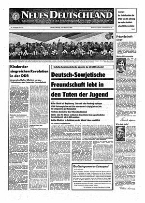 Neues Deutschland Online-Archiv vom 16.10.1967