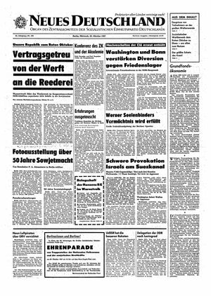 Neues Deutschland Online-Archiv vom 25.10.1967