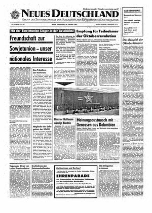 Neues Deutschland Online-Archiv vom 26.10.1967