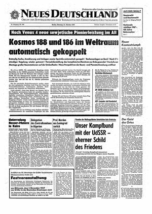 Neues Deutschland Online-Archiv vom 31.10.1967