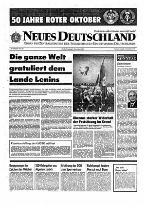 Neues Deutschland Online-Archiv vom 05.11.1967