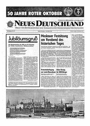 Neues Deutschland Online-Archiv vom 07.11.1967
