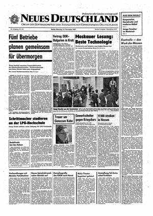 Neues Deutschland Online-Archiv vom 14.11.1967