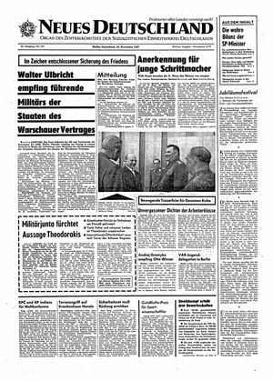 Neues Deutschland Online-Archiv vom 18.11.1967