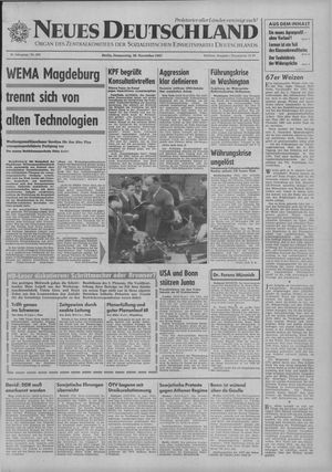 Neues Deutschland Online-Archiv vom 30.11.1967