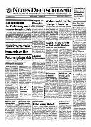 Neues Deutschland Online-Archiv vom 06.12.1967