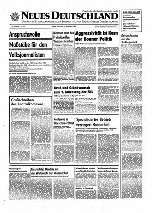 Neues Deutschland Online-Archiv vom 20.12.1967