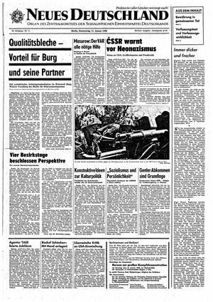 Neues Deutschland Online-Archiv vom 11.01.1968