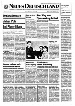 Neues Deutschland Online-Archiv vom 23.01.1968