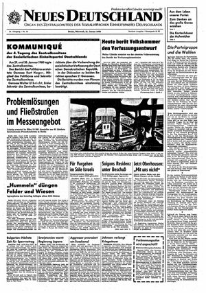 Neues Deutschland Online-Archiv vom 31.01.1968