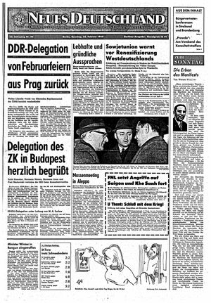 Neues Deutschland Online-Archiv on Feb 25, 1968