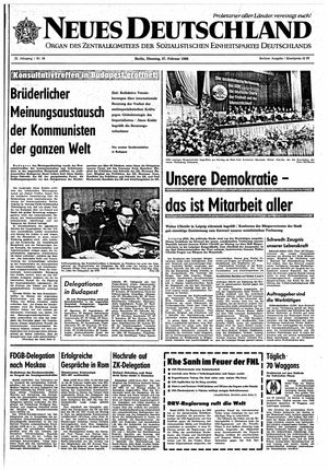 Neues Deutschland Online-Archiv vom 27.02.1968