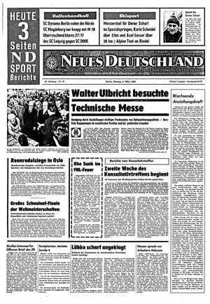Neues Deutschland Online-Archiv vom 04.03.1968