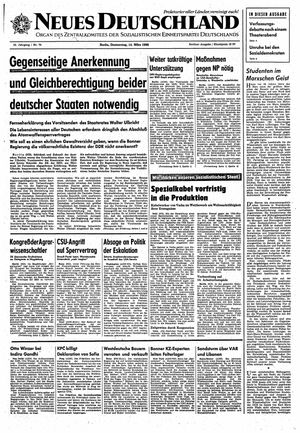 Neues Deutschland Online-Archiv vom 14.03.1968