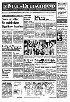 Neues Deutschland Online-Archiv vom 17.03.1968