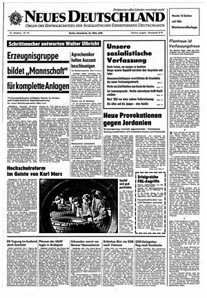 Neues Deutschland Online-Archiv vom 23.03.1968