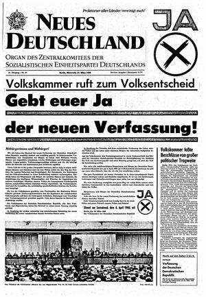 Neues Deutschland Online-Archiv vom 27.03.1968