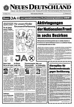 Neues Deutschland Online-Archiv vom 28.03.1968