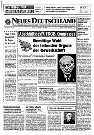 Neues Deutschland Online-Archiv vom 11.05.1968
