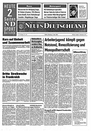 Neues Deutschland Online-Archiv vom 04.06.1968