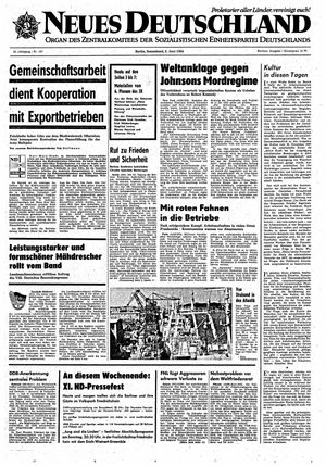 Neues Deutschland Online-Archiv vom 08.06.1968