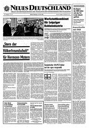 Neues Deutschland Online-Archiv vom 18.06.1968