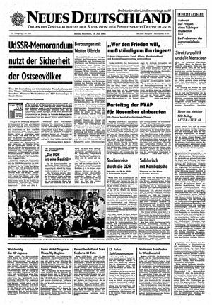 Neues Deutschland Online-Archiv vom 10.07.1968
