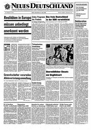 Neues Deutschland Online-Archiv vom 13.07.1968