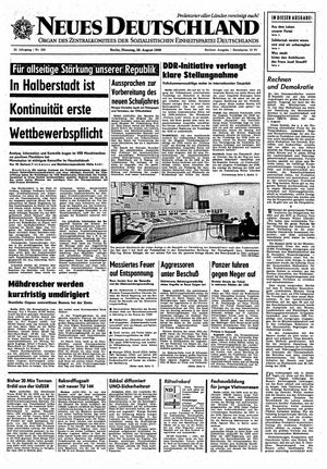 Neues Deutschland Online-Archiv vom 20.08.1968