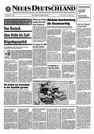Neues Deutschland Online-Archiv vom 25.09.1968