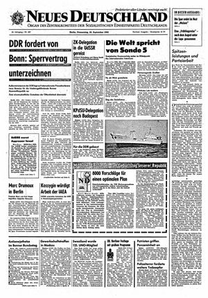 Neues Deutschland Online-Archiv vom 26.09.1968