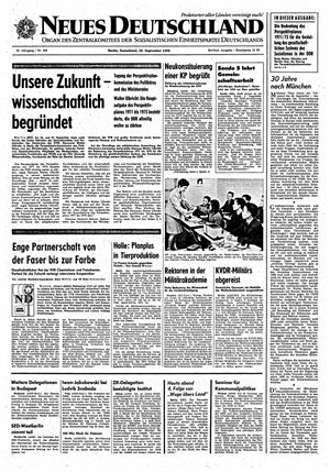 Neues Deutschland Online-Archiv vom 28.09.1968