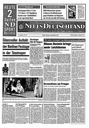 Neues Deutschland Online-Archiv vom 30.09.1968